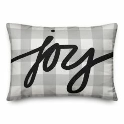 Best Sale 😀 Designs Direct Joy Checkered 14x20 Throw Pillow 💯