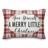Coupon ⌛ Designs Direct Have Yourself A Merry Little 🎅 Christmas Plaid 14x20 Throw Pillow ⌛