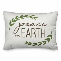 Hot Sale 😍 Designs Direct Peace On Earth 14x20 Throw Pillow 🤩