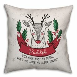 Best deal 🔥 Designs Direct Midcentury Modern Rudolph 18x18 Throw Pillow 👍