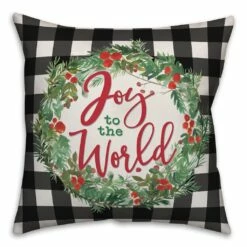 Best deal ✔️ Designs Direct Joy To The World 18x18 Throw Pillow 💯