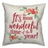 Outlet 🛒 Designs Direct It's The Most Wonderful Time Of The Year! 18x18 Throw Pillow 😍