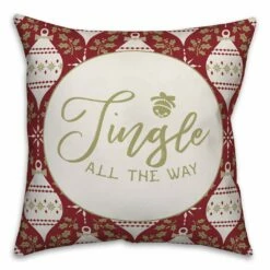 Cheap 🥰 Designs Direct Jingle All The Way 18x18 Throw Pillow ⌛