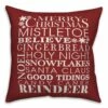 Best Sale ❤️ Designs Direct 🎄 Christmas Sentiments & Greetings 18x18 Throw Pillow 😉