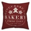 Best Pirce ❤️ Designs Direct Gingerbread Bakery 18x18 Throw Pillow 🛒
