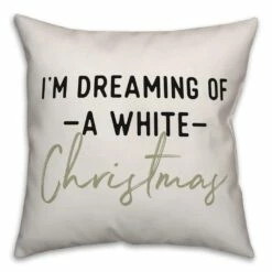 New ⭐ Designs Direct I'm Dreaming of a White 🔔 Christmas 18x18 Throw Pillow ⭐