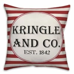 Buy 🌟 Designs Direct Kringle & Co. 18x18 Throw Pillow 🔔