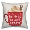Best reviews of 🌟 Designs Direct Ho Ho Ho and a Cup of Cocoa 18x18 Throw Pillow 🤩