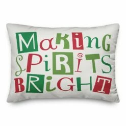 Best Pirce ๐ Designs Direct Making Spirits Bright 14x20 Throw Pillow โ๏ธ