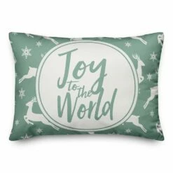 Cheap 🌟 Designs Direct Joy to the World Reindeer 14x20 Throw Pillow ⌛