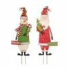 Best deal 😉 Glitzhome® 3ft. Metal Snowman & Santa Yard Stake Set ⌛