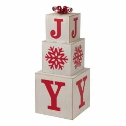 Discount βοΈ Glitzhome® 32" Wooden Block JOY Porch Décor π§¨