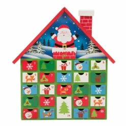 Best Pirce ๐ Glitzhome® 13.5" Wooden House Countdown Calendar Décor with Drawers ๐คฉ