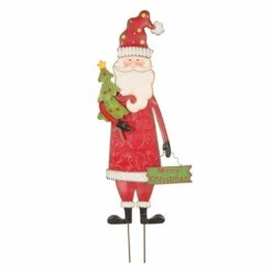 Best deal ๐ Glitzhome® 36" Santa Metal Yard Stake ๐ฅฐ