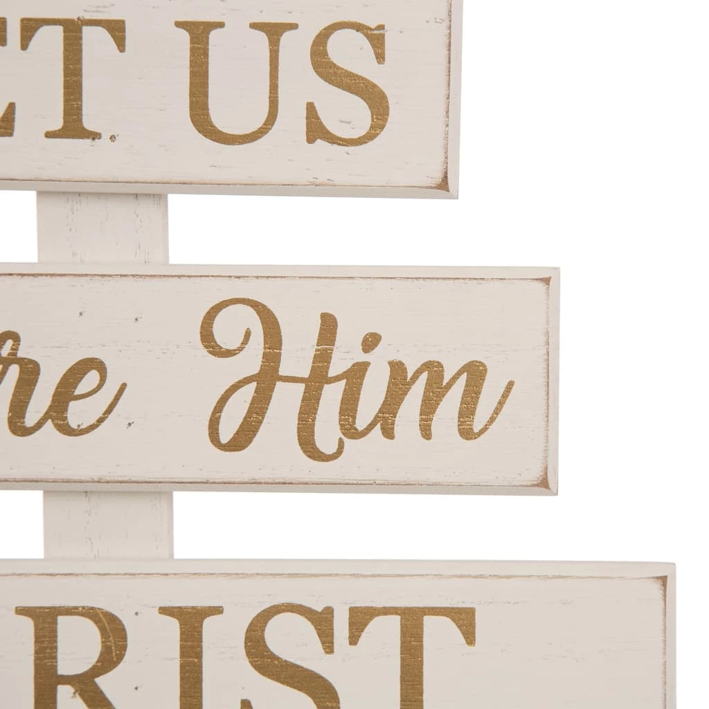 New ๐ Glitzhome® 18" Wooden Nativity Tree Tabletop Décor ๐ - Image 5