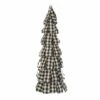 Brand new ⌛ Glitzhome® 17" Black & White Plaid Fabric Tabletop Tree 🛒