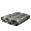 Flash Sale ✔️ White & Gray Contemporary Faux Fur Throw Blanket by Northlight 😀