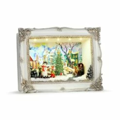 Cheap 😀 Mr. ❄ Christmas Village Animated Shadow Box Scenes ✨