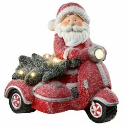 Best Sale 🔔 14" LED Santa on Scooter by National Tree Company 💯