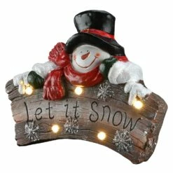 Promo ๐ 13" Pre-Lit Let It Snow Holiday Wall Sign by National Tree Company ๐งจ
