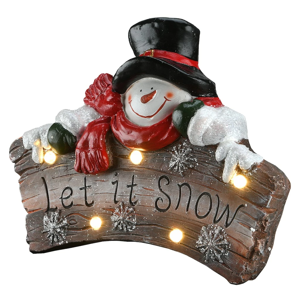 Promo π 13" Pre-Lit Let It Snow Holiday Wall Sign by National Tree Company π§¨