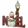 Outlet 😍 12" LED Snowman & Lamppost Decoration by National Tree Company 😀