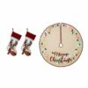 Cheapest 💯 Glitzhome® LED Reindeer Stockings & Tree 👗 Skirt Set 🎁