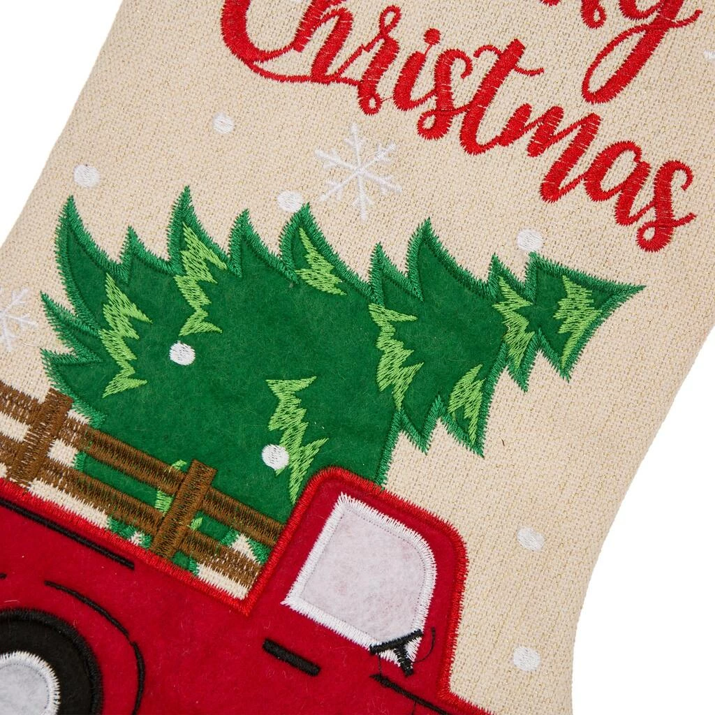 Best Pirce π Glitzhome® 21" Truck & Tree π Christmas Stockings, 2ct. π - Image 6