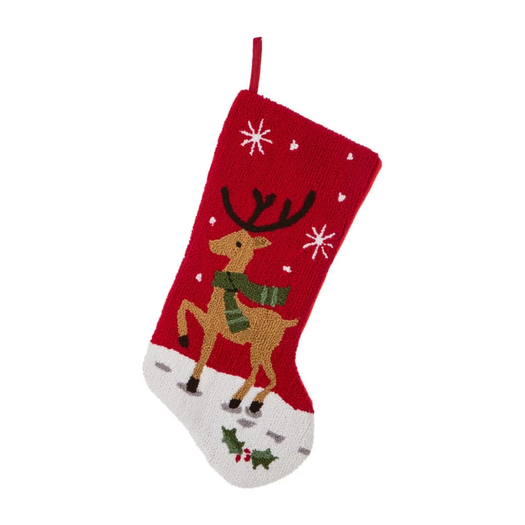 Top 10 ๐ Glitzhome® 20" Red Reindeer Stockings, 2ct. ๐ - Image 3