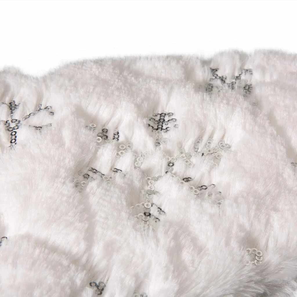 Best deal ๐ Glitzhome® 21" White Plush with Snowflake โ Christmas Stocking, 2ct. โญ - Image 5