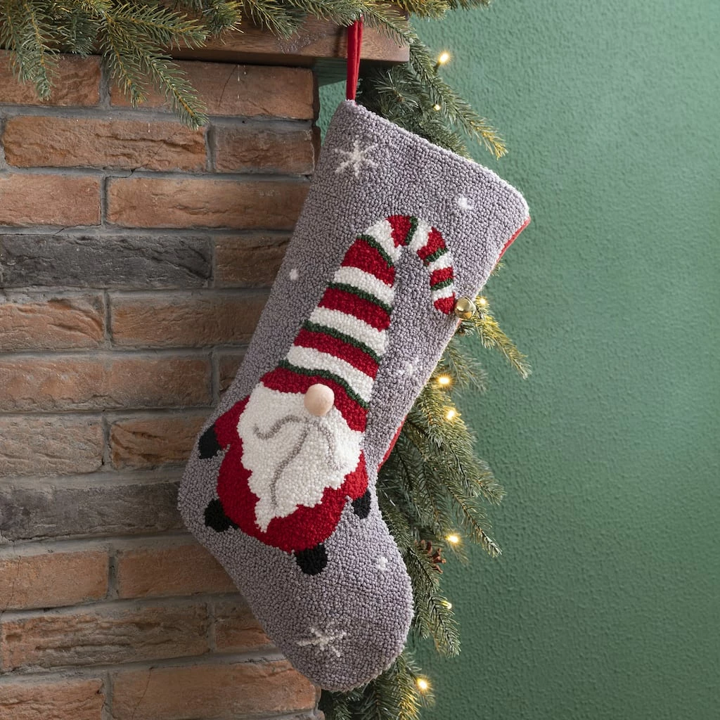 Best Sale 🤩 Glitzhome® 21" Gnome Hooked Stocking 👏 - Image 3