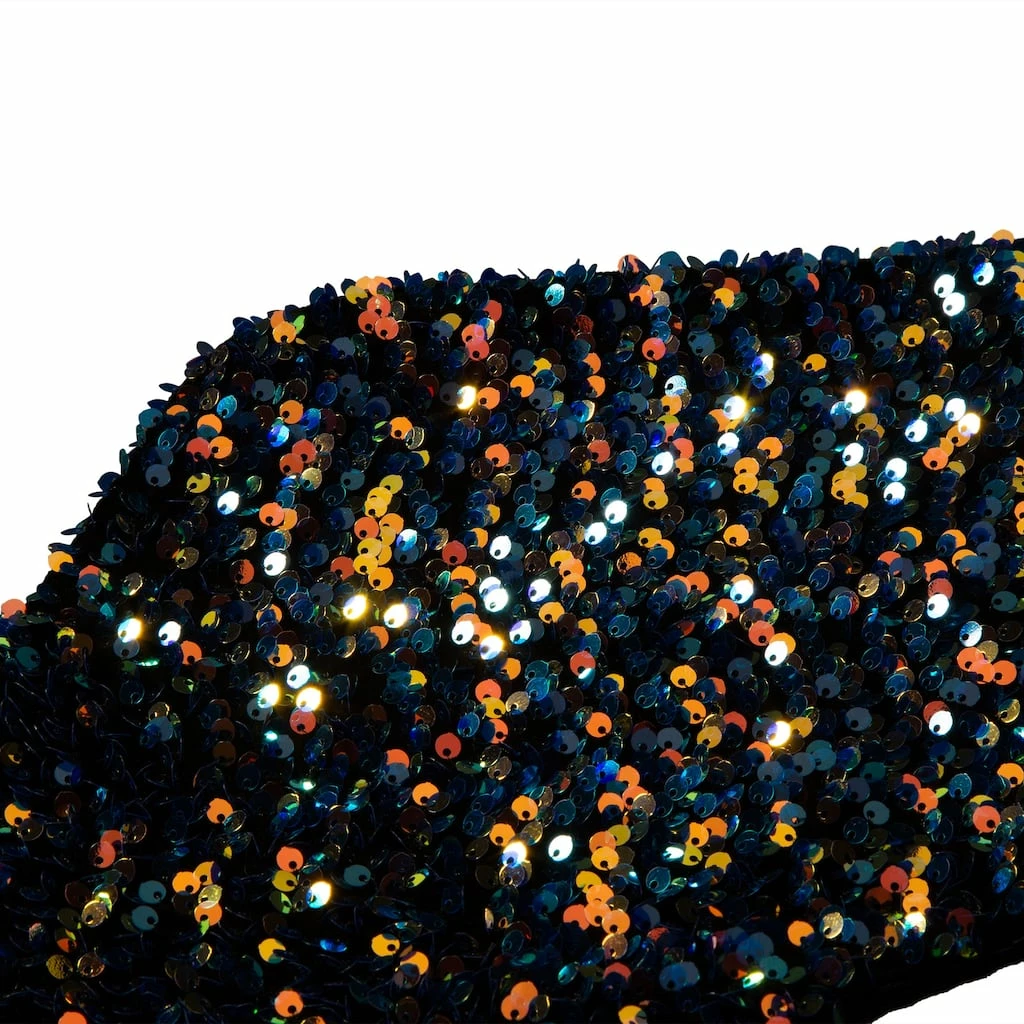 Outlet โ๏ธ Glitzhome® 21" Navy Blue Sequin ๐ Christmas Stocking ๐ - Image 3