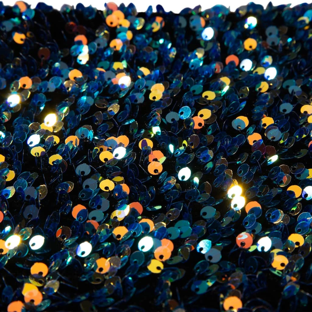 Outlet โ๏ธ Glitzhome® 21" Navy Blue Sequin ๐ Christmas Stocking ๐ - Image 4