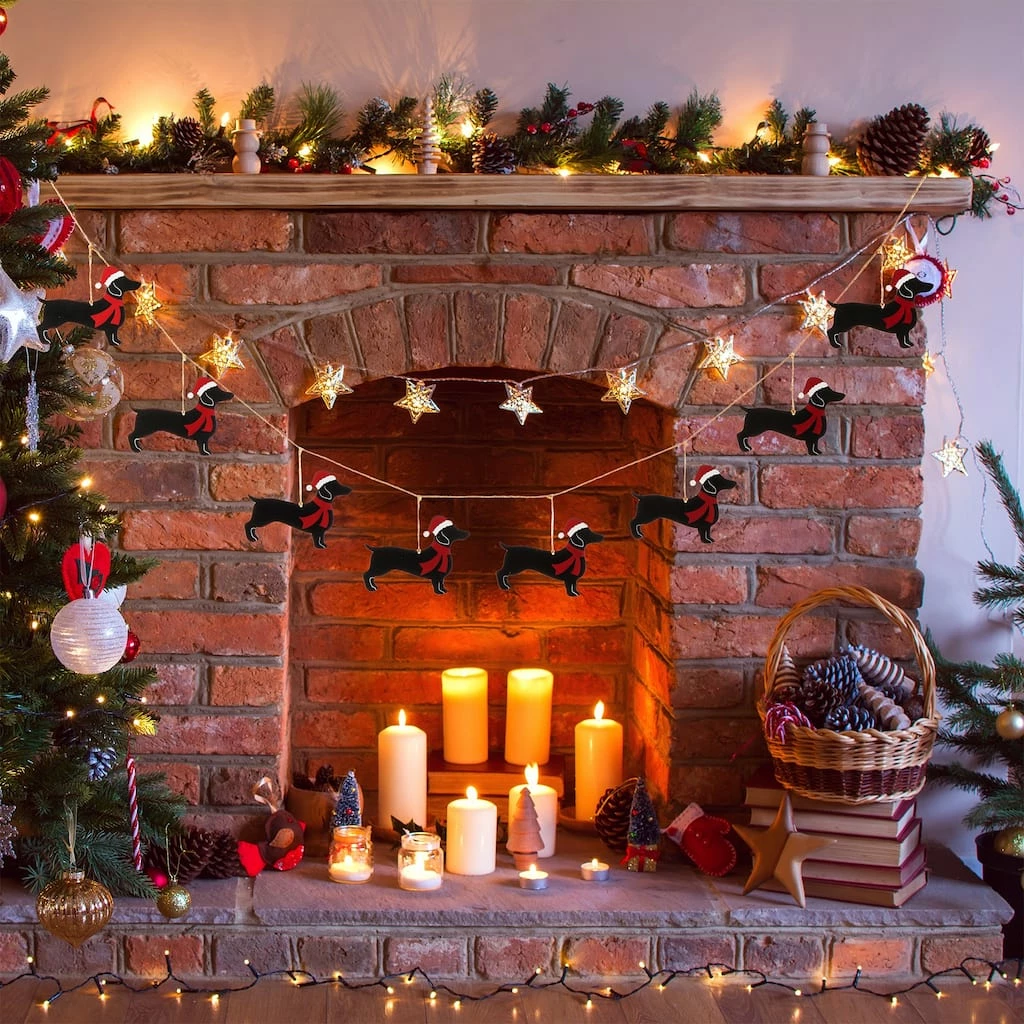 Best reviews of โค๏ธ Glitzhome® 6ft. Metal ๐
Christmas ๐ฆฎ Dog Garland ๐ - Image 3