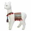 Wholesale 🔥 14" White Plush Bohemian Standing Llama ❄ Christmas Figure with Pom Poms by Northlight 😀