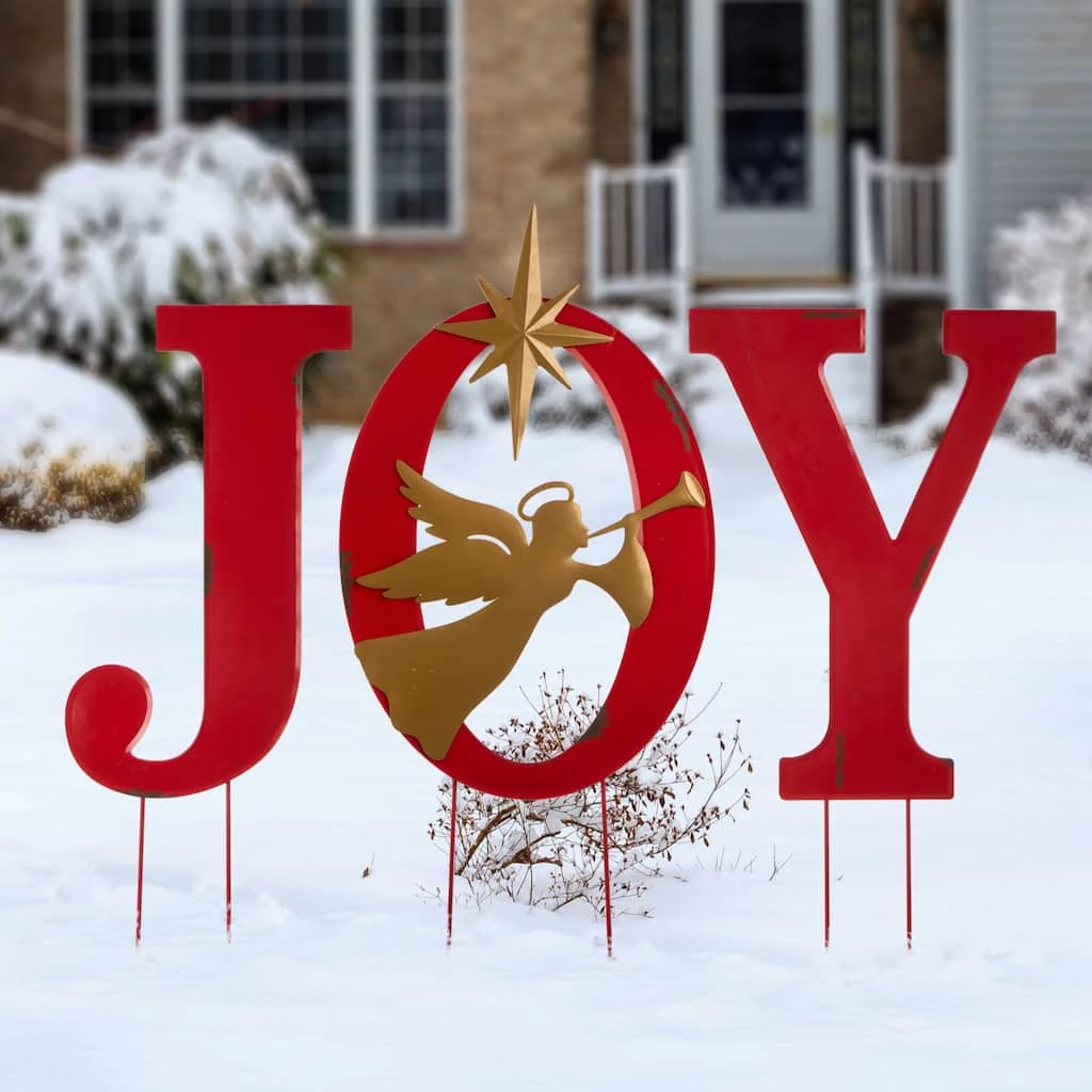 Best reviews of π Glitzhome® 36" JOY Angel Yard Stake, Wall or Standing Décor π€© - Image 2