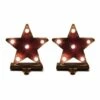 Cheap ✔️ Glitzhome® 7.5" Marquee LED Star Stocking Holder, 2ct. 👏