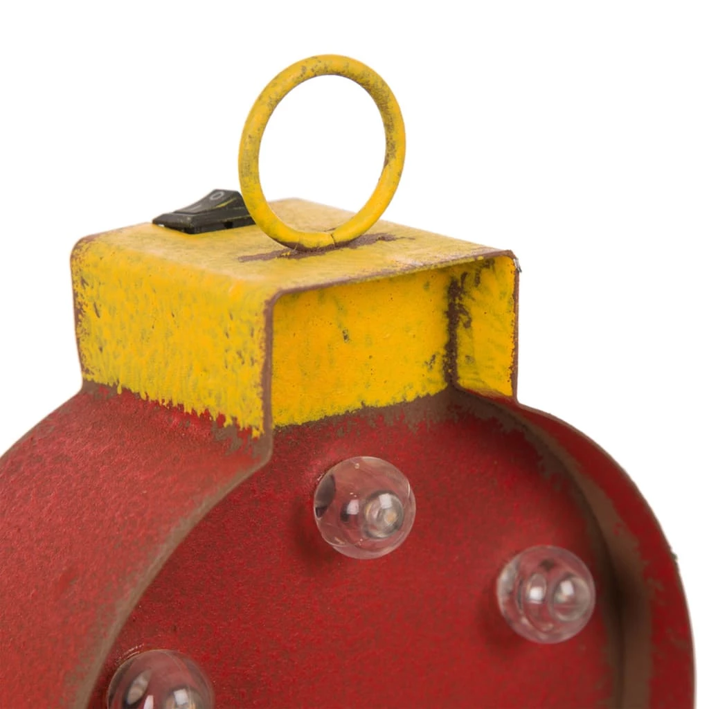 Cheap โญ Glitzhome® 7.5" Marquee Ornament Stocking Holder with LED Lighting, 2ct. โจ - Image 6