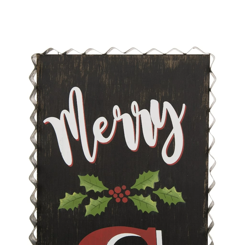Best deal ๐ Glitzhome® 3ft. Black Wooden ๐ Christmas Porch Sign ๐งจ - Image 3