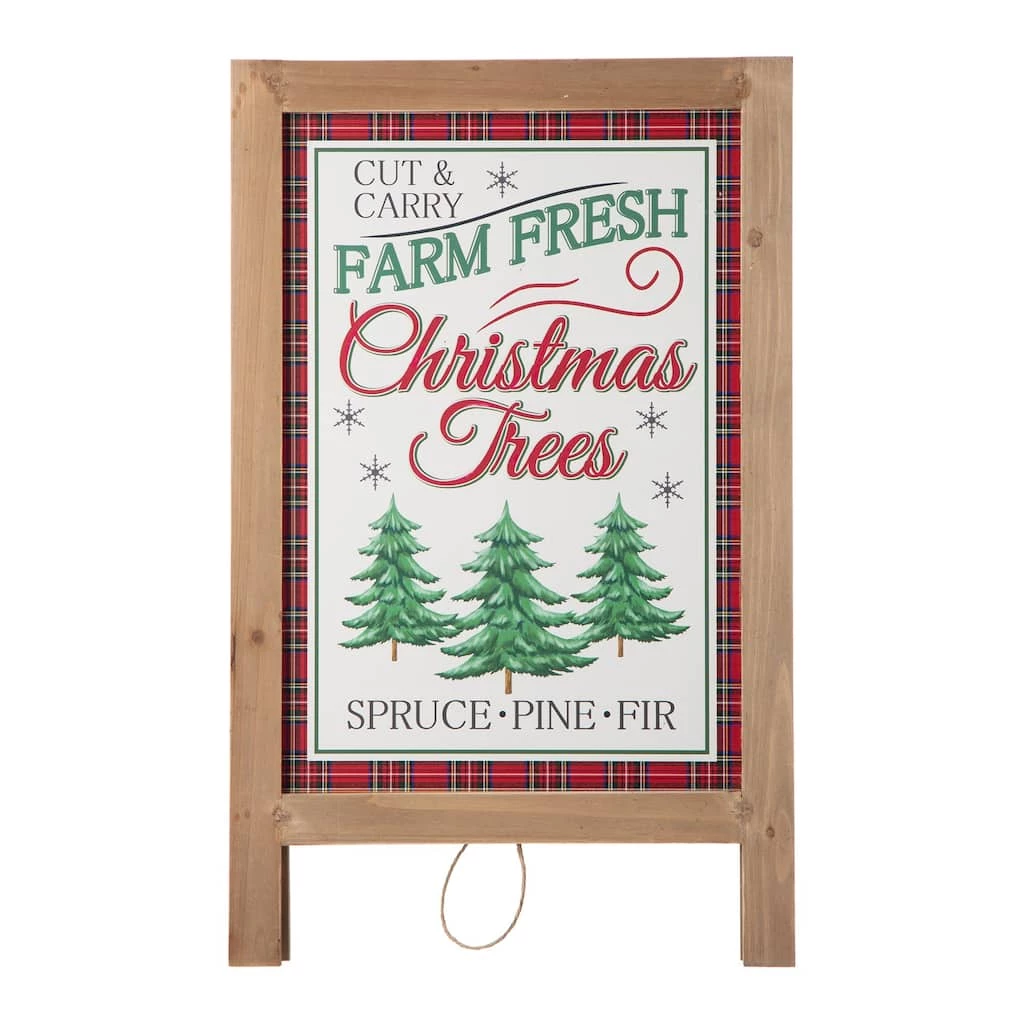 Top 10 ๐ Glitzhome® 24" Wooden ๐ Christmas Trees Porch Sign ๐ฏ - Image 3