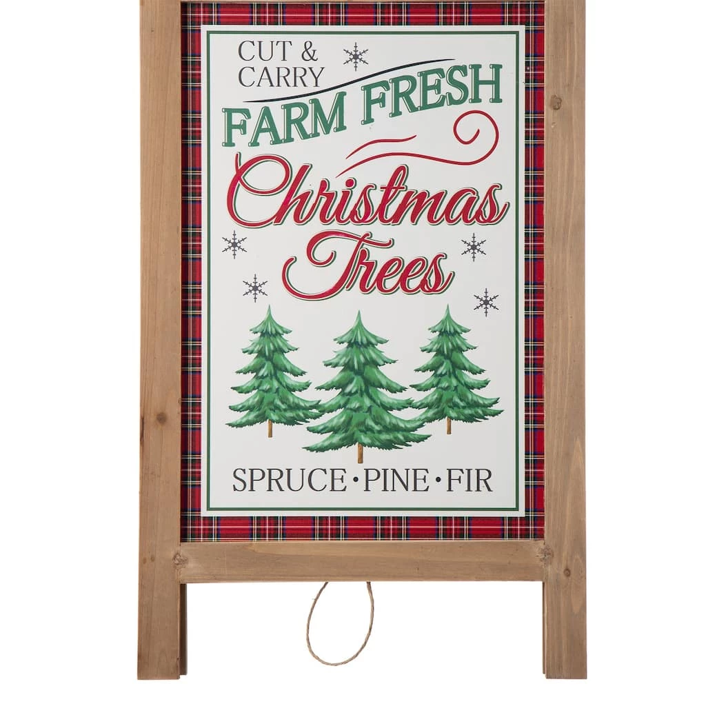 Top 10 ๐ Glitzhome® 24" Wooden ๐ Christmas Trees Porch Sign ๐ฏ - Image 4