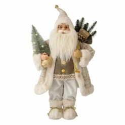 Flash Sale π€© Glitzhome® 18" White π Christmas Santa Figurine β