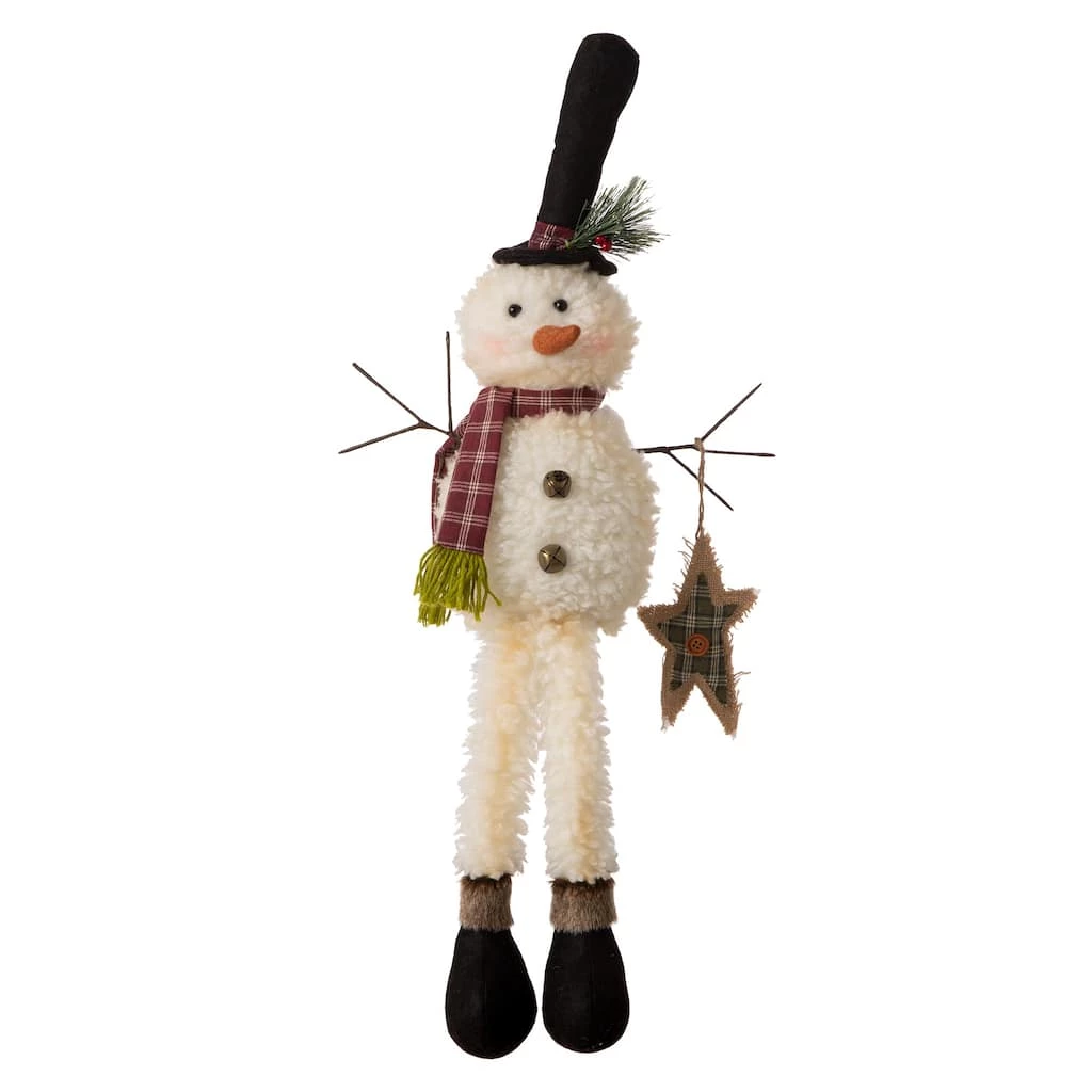 Best deal ๐คฉ Glitzhome® 28" Fabric Snowman with Dangling Legs ๐ฅฐ