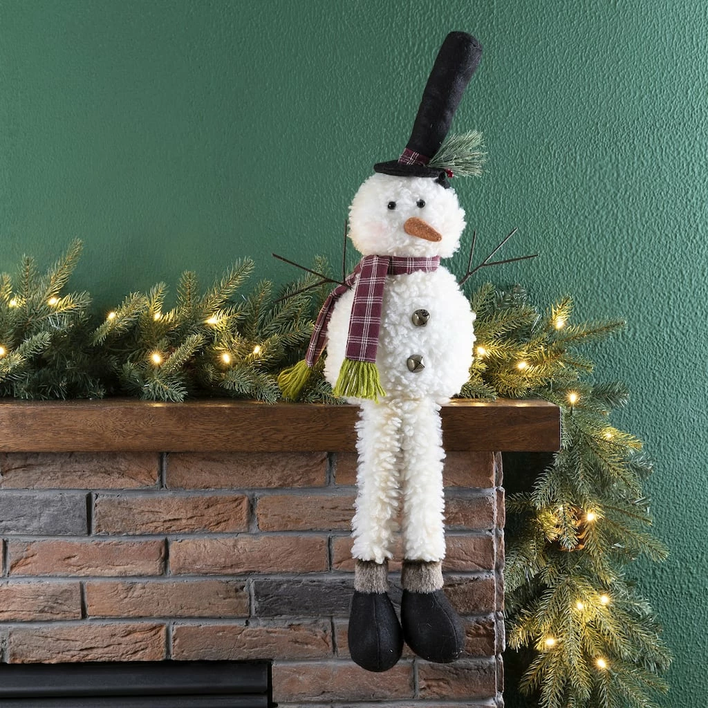 Best deal ๐คฉ Glitzhome® 28" Fabric Snowman with Dangling Legs ๐ฅฐ - Image 2