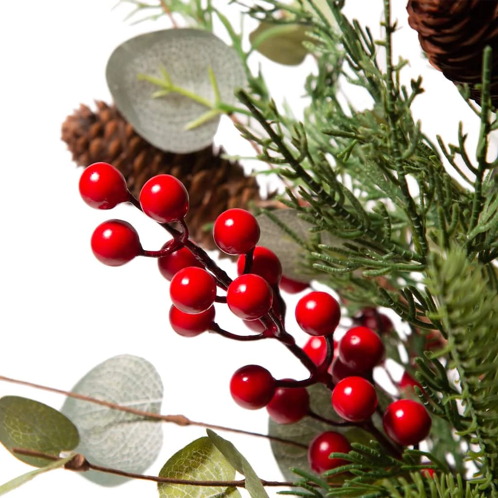 Cheap β Glitzhome® π Christmas Pine, Eucalyptus & Berry Tree π - Image 5