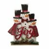 Hot Sale 🎉 Glitzhome® 18" Wooden Snowman Family Décor Accent 🔥