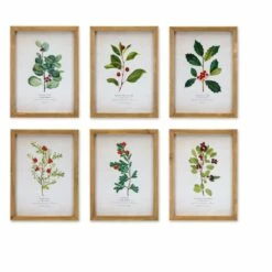 Deals 🧨 10.5" x 14.25" Framed Winter Foliage Set by Melrose ⌛