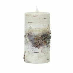Flash Sale ✨ 3.5" x 7" LED Birch Candle with Remote by Melrose 🌟