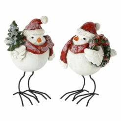 Brand new 🎁 6" Bird with Santa Hat Set by Melrose 🧨