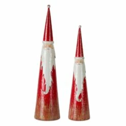 Cheap ✔️ Santa Cone Accent Set, 13.25" & 16" by Melrose 👍
